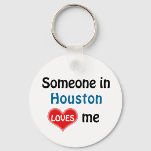 Someone in Houston Loves me Key Ring