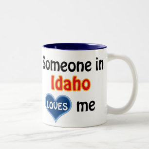 Someone in Idaho loves me Two-Tone Coffee Mug