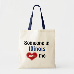 Someone in Illinois loves me Tote Bag