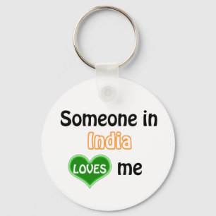 Someone in India Loves Key Ring