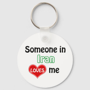 Someone in Iran Loves me Key Ring