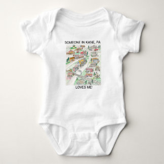 Someone in Kane, PA LOVES ME baby one piece Baby Bodysuit