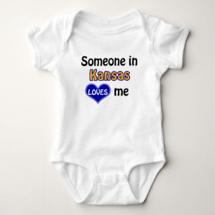 Someone in Kansas loves me Baby Bodysuit