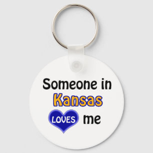 Someone in Kansas Loves me Key Ring