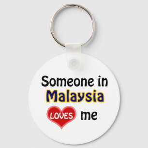 Someone in Malaysia Loves me Key Ring