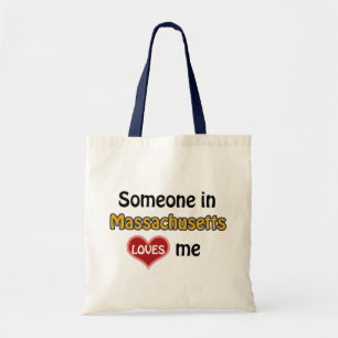 Someone in Massachusetts loves me Tote Bag
