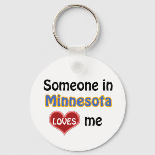 Someone in Minnesota Loves me Key Ring