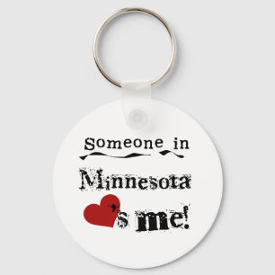 Someone In Minnesota Loves Me Key Ring