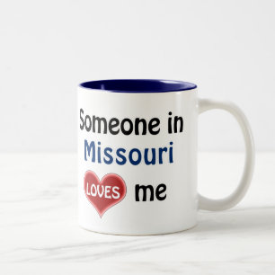 Someone in Missouri loves me Two-Tone Coffee Mug