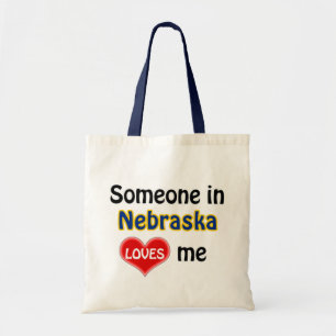 Someone in Nebraska loves me Tote Bag
