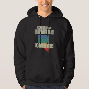 Someone In Nevada Loves Me Retro Land Map State Hoodie