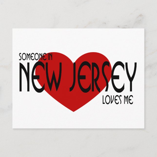 Someone in New Jersey Loves Me Postcard (Front)
