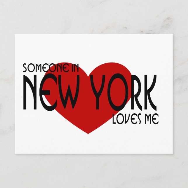 Someone in New York Loves Me Postcard (Front)