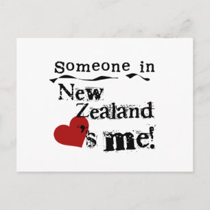 Someone In New Zealand Loves Me Postcard