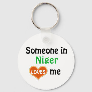 Someone in Niger Loves me Key Ring