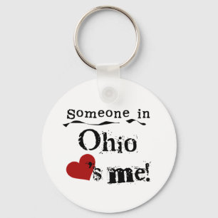 Someone In Ohio Loves Me Key Ring