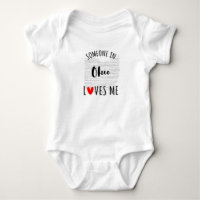 Someone In Ohio Loves Me Map Baby Bodysuit