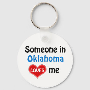 Someone in Oklahoma Loves me Key Ring
