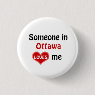 Someone in Ottawa Loves Me 3 Cm Round Badge