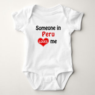 Someone in Peru loves me Baby Bodysuit