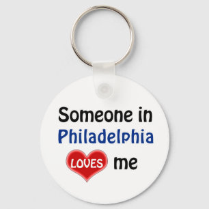 Someone in Philadelphia Loves me Key Ring