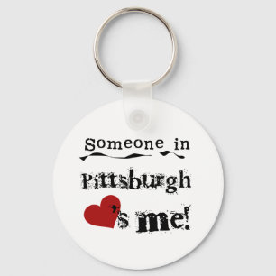 Someone in Pittsburgh Key Ring