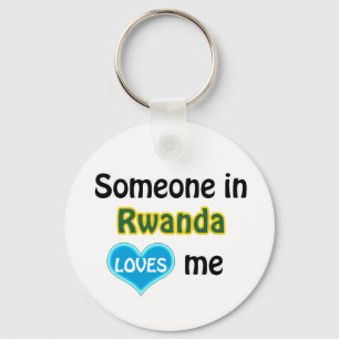 Someone in Rwanda Loves me Key Ring