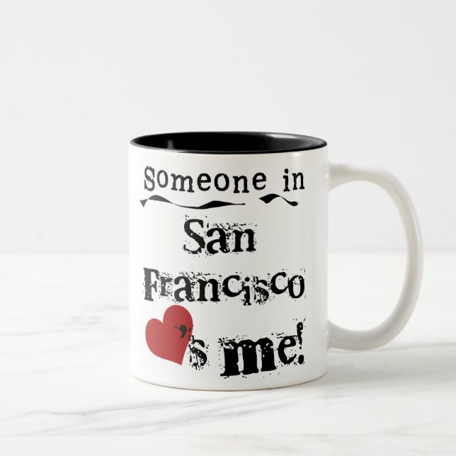 Someone in San Francisco Two-Tone Coffee Mug (Right)