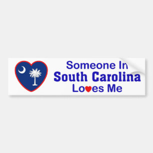 Someone In South Carolina Loves Me Bumper Sticker