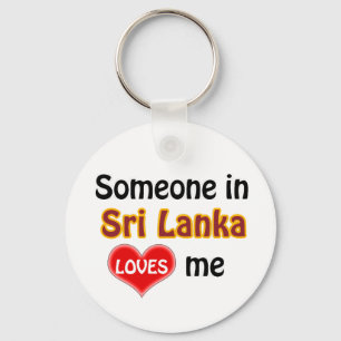 Someone in Sri Lanka Loves me Key Ring