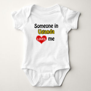 Someone in Uganda loves me Baby Bodysuit