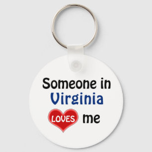 Someone in Virginia Loves me Key Ring