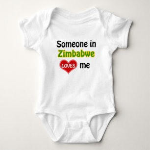 Someone in Zimbabwe loves me Baby Bodysuit