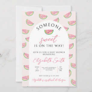 Someone Sweet is on the way, Baby shower,  Invitation