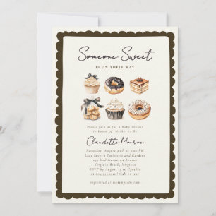 Someone Sweet is On their Way Baby Shower  Invitation