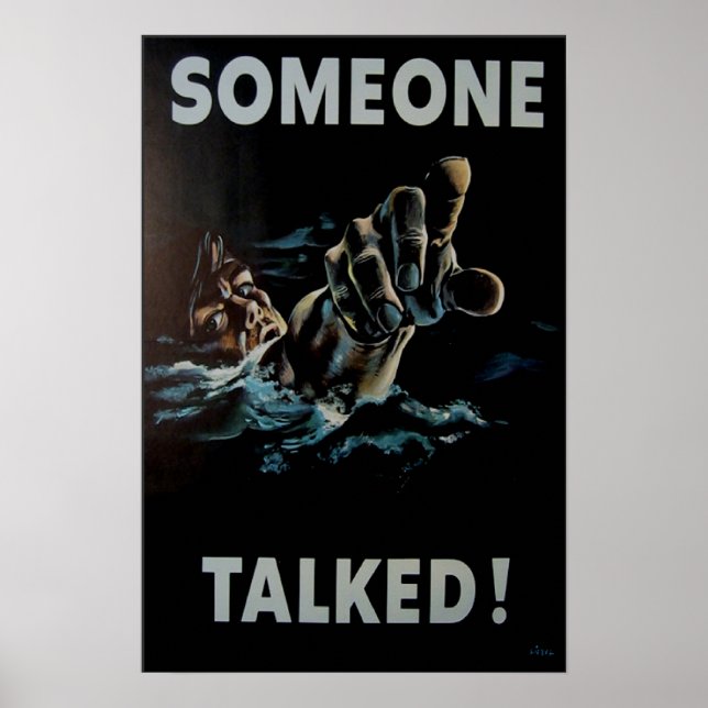 Someone Talked Poster (Front)