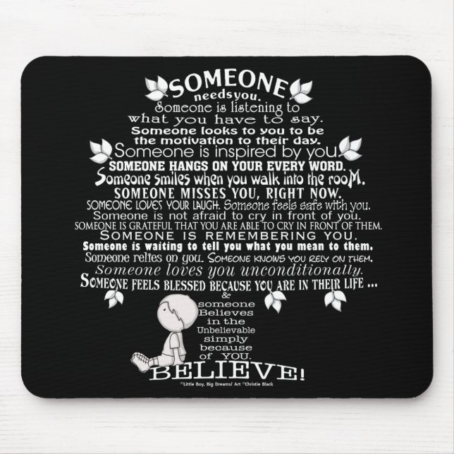 SOMEONE Tree Mouse Pad (Front)