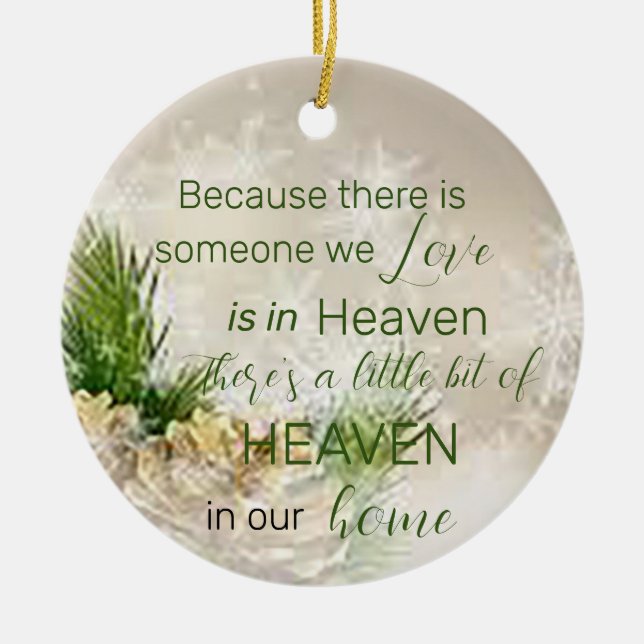 Someone We Love  Ceramic Ornament (Front)