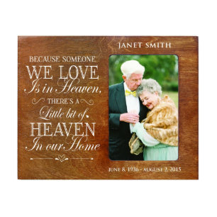 Someone We Love Walnut Memorial Picture Frame