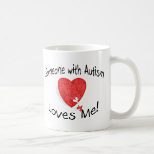 Someone With Autism Loves Me (P Hrt) Coffee Mug
