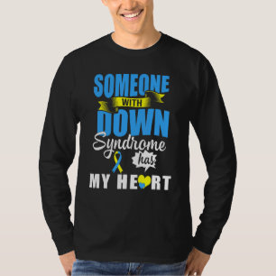 Someone With Down Syndrome Has My Heart Cute Tris T-Shirt