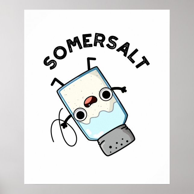 Somersalt Funny Somersault Salt Pun Poster (Front)