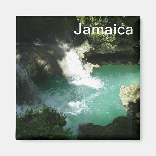Somerset Falls Jamaica Photo Magnet Waterfall (Front)