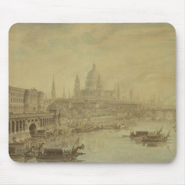 Somerset House, St. Paul's Cathedral and Blackfria Mouse Pad (Front)