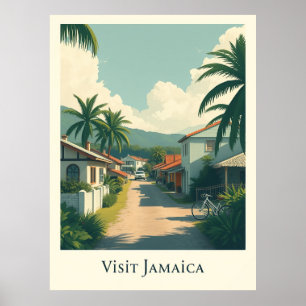 Somerset Village, Jamaica – Rural Coastal Village Poster