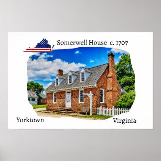 Somerwell House Yorktown Virginia Poster