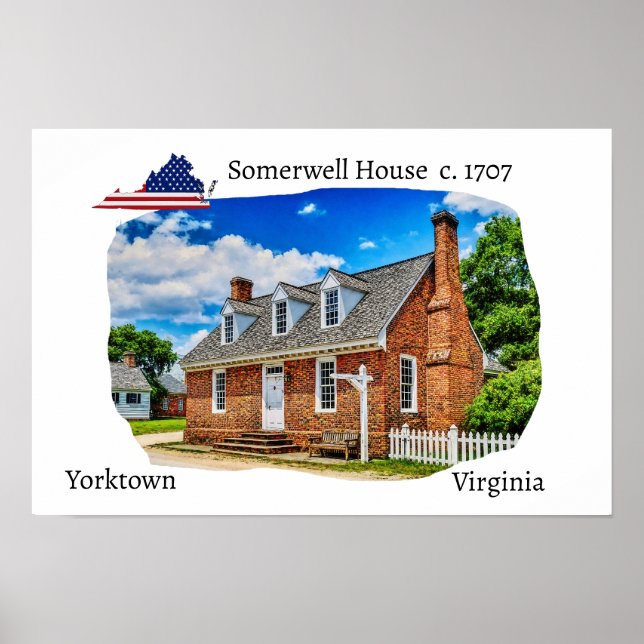 Somerwell House Yorktown Virginia Poster (Front)