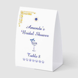 Something Blue and Greek Bridal Shower