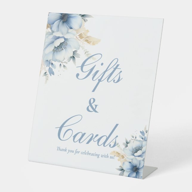 Something Blue Before I Do Blue gift and card sign (Front)