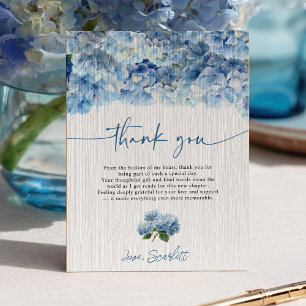 Something Blue Before I Do Blue Hydrangea Bridal Invitation
